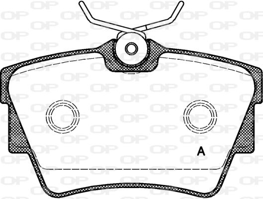 OPEN PARTS Комплект тормозных колодок, дисковый тормоз BPA0591.10